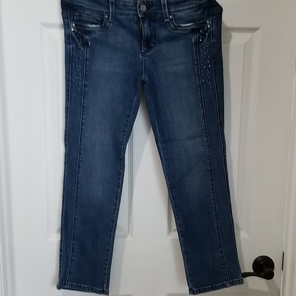 White House Black Market slim cropped denim jeans - Picture 1 of 4